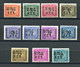 TRIESTE 1947-49 SEGNATASSE SU DUE RIGHE SERIE CPL. ** MNH LUSSO CERT. DIENA - Strafport