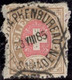 Heimat GR SAMADEN 1885-08-28  Teletgraphen-Stempel Auf 3Fr. Telegraphen-Marke Zu#18 - Télégraphe