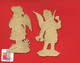 Deux Jolis Chromos Decoupis Paillettes Ange NOEL Sapin Clochettes  8,5 Cm Hauteur - Motiv 'Weihnachten'