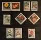 J216– Russie Russia (°)  Obl, 33 Timbres Sur Le Thème Plantes/fleurs - Collections