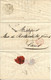 1840 - LAC De Constantinople Turquie Cachet Désinfection De Choléra Sceau En Cire Pour Rothschild Paris- Voir Descriptif - ...-1858 Préphilatélie