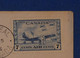 G1 CANADA BELLE LETTRE 1946 PREMIER VOL MONTREAL FIRST FLIGHT TO WASHINGTON+AFFRANCHISSEMENT PLAISANT - Luftpost