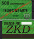 32 Jahre Mauerfall 1989 1.DDR TK Aa/89 ** 20€ ZKD Telefonkarte Für Den Dienstgebrauch Tor Gate Telecard Deutschland - A Identificar