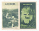 Dépliant Touristique, LOURDES ,LES GROTTES DE BETHARRAM, 4 Pages , 2 Scans , Frais Fr 1.65 E - Tourism Brochures