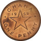 Monnaie, Ghana, Penny, 1958, SUP+, Bronze, KM:2 - Ghana