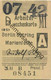 Deutschland - Arbeiterwochenkarte - Berlin Ostring Marienfelde - Fahrkarte Berlin S-Bahn-Verkehr 3. Klasse 1942 - Europe