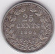 NEDERLAND, 25 Cent 1904 - 25 Cent