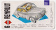 Image Carte De Jeu Thème Voiture Ancienne Automobile 11x6cm -Années 1950/60 - Renault 4CV A60-35 - Other & Unclassified