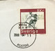 SWEDEN 2004,KISTA TO INDIA AIRMAIL COVER & 8 KROWN RARE ! CYCLE RIDING MAN ,ART ,DRAWING - Covers & Documents