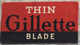 VINTAGE RAZOR BLADES ZILETI VEICOLI FAHRZEUGE THIN GILLETTE BLADE MADE IN U.S.A. - Lames De Rasoir