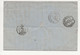 LAC 1867 LETTRE DE BORDEAUX GC 532 Pour NIORT CACHET BOITE MOBILE AFFRANCHISSEMENT Du 20c NAPOLEON III LAURE - 1849-1876: Période Classique