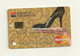 CARTE DE DEMONSTRATION MASTERCARD  THEME CHAUSSURE. - Tarjetas De Crédito (caducidad Min 10 Años)