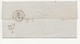 LSC 1859 LETTRE De La BOITE RURALE G BUREAU DE LA POSTE DE LORMES Pour AVALLON TAXE 30c Avec CHIFFRE TAXE DOUBLE TRAiT - 1849-1876: Classic Period