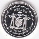 Belize 5 Cents 1974 , Oiseau, En Argent,  Silver PROOF, UNC, KM# 39a - Belize