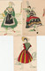 COSTUMES REGIONAUX BRETAGNE HUELGOAT + BIGOUDAINE + PICARDIE EN FEUTRINE - Costumes