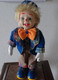 Clown Musicien, Automate Musical Avec Remontoir, En Porcelaine - Marionetas