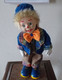 Clown Musicien, Automate Musical Avec Remontoir, En Porcelaine - Marionetten