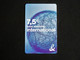 TELECARTE TICKET TELEPHONE INTERNATIONAL 7,5 EUROS FRANCE TELECOM - Tickets FT