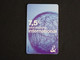 TELECARTE TICKET TELEPHONE INTERNATIONAL 7,5 EUROS FRANCE TELECOM - FT