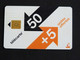 TELECARTE FRANCE TELECOM 50 UNITES OFFERTES + 5 - 2007