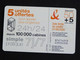 TELECARTE FRANCE TELECOM 50 UNITES OFFERTES + 5 - 2007