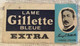 VINTAGE RAZOR BLADES ZILETI VEICOLI FAHRZEUGE LAME GILLETTE BLEUE EXTRA - Lames De Rasoir