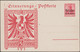 Belgique 1915. Entier Postal Timbré Sur Commande à 10 Centimes. 2 Modèles, 2 Formats. (.) Et ( ) - Deutsche Besatzung