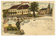 Litho GRUSS Aus JOHANNESBERG Lkr. Aschaffenburg 1897 Gasthaus Zur Sonne - Aschaffenburg