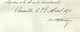 1871 GUERRE DE 1870-1871 VERSAILLES  Sign. Pothuau Ministre MARINE & COLONIES DEMISSION "GAZAGNES ETIENNE" PHARMACIEN - Other & Unclassified