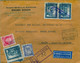 1938 ,VALENCIA - SOBRE CERTIFICADO A BADEN , CENSURA , CORREO AÉREO , TRÁNSITO " LE BOURGET " , LLEGADA - Storia Postale