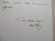 LAS Autographe Signée PAUY Premier évêque D'Alger 1848 Recommandation D'un Abbé - Autres & Non Classés