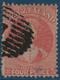Nouvelle Zelande New Zeland Victoria N°33 4 Pence Rose Oblitéré Killer TTB - Used Stamps