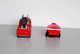 Delcampe - LOT 2 MAJORETTE - CAMION POMPIER N°207 + REMORQUE CITERNE 21760 FIRE DEPT. 1/100 ANCIENNE MINIATURE        (030122.2) - Majorette