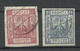 FAUX Poland 1917 Local Post Przedborz Michel 1 - 2 B O Fälschungen Forgeries - Usados