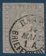 Suisse HELVETIA N°31 Fil De Soie Noir, Papier Moyen 1FR Gris Lilas Oblit Dateur "BASEL BRIEFEXPEDITION" Signé R.CALVES - Used Stamps