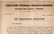 FEDERAZIONE SOCIALISTA NOVARESE - NOVARA - CIRCOLARE N. 2 DEL 18/06/1920 - (rif. Doc1) - Historical Documents