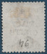 CEYLAN 1885 N°94 5 Cents Sur 4 Cents Rose Postage Revenue Oblitéré TTB - Ceylon (...-1947)