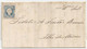 R Azores HORTA Sep.1855 Cover To FUNCHAL (Madeira Island) D. Pedro V Straight Hair 25 Reis Blue Type 1 Stamp 49 Postmark - Açores