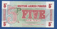 GREAT BRITAIN - P.M47 – 5 New Pence ND (1972) UNC, No Serial, Printer Bradbury Wilkinson, New Malden - British Armed Forces & Special Vouchers