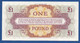 GREAT BRITAIN - P.M36 – 1 Pound ND (1962) UNC, Serie K/1 678564 - Forze Armate Britanniche & Docuementi Speciali