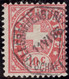 Heimat SH SCHAFFHAUSEN 1886-06-11  Telegraphen-Stempel Auf 10 Rp. Telegraphen-Marke Zu#14 - Telegraph