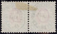 Heimat SG ST. GALLEN 1885-09-11 Telegraphen-Stempel Auf Paar 1.- Fr. Telegraphen-Marke Zu#17 - Télégraphe