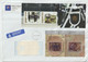 Norway Envelope Circulated Priority Label Block 30 Norden - Nordic Mythology - Block 32 Royal Guard Customs Declaration - Errors, Freaks & Oddities (EFO)