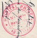 Cachet Adm Rouge "HOPITAL PRIVÉ N°18bis Marseille - Aquitaine" Sur CPA (Bateau Hopital) 1915 - Guerra De 1914-18