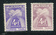 Variété Taxe N°74 - 1 Ex. Violet Pâle + 1 Normal Violet Foncé - Neufs ** - Réf V 896 - Unused Stamps