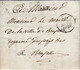 LAC En P.7.P. De 1829 De Charleville Montcy Notre Dame Vers Le Maire De Bruxelles Royaume Des Pays Bas 3 De Port - 1801-1848: Précurseurs XIX