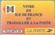 CARTE-PUBLIC-F-136-1990-50U-SC4ab-Trou 6-LA POSTE-Ile De France-5 Pe 21590-UTILISEE-  TBE- - 1990