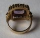 Dekorativer Großer 585er Gold Damenring Mit Schönem Amethyst (128167) - Ringe