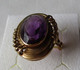 Dekorativer Großer 585er Gold Damenring Mit Schönem Amethyst (125357) - Bagues