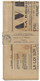 COSNE JOURNAUX P.P.  Nièvre Bande De Journal L'AVENIR Adressé Port Payé à Dampierre Sous BOUY 09/1947 Bande Coupée - Handstempels